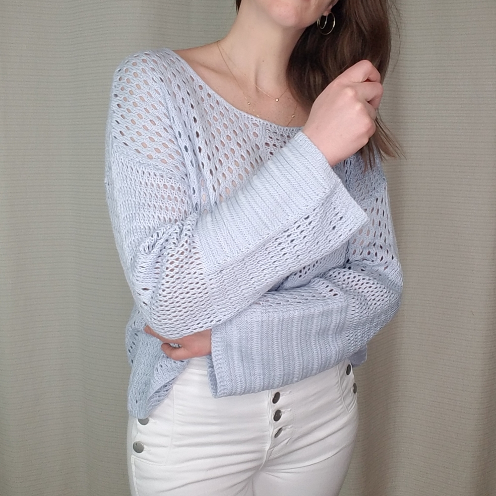 Lighten up- Blue sweater - Picture 6 of 12